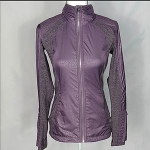 Lululemon purple printed zip up jacket